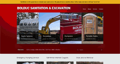 Desktop Screenshot of bolducsanitation.com